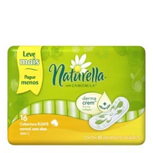Absorvente Naturella Normal S/ Abas 16 Unidades Absorvente Naturella Normal S/ Abas 16 Unidades