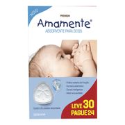 Absorvente Para Seios Amamente 30 Unidades