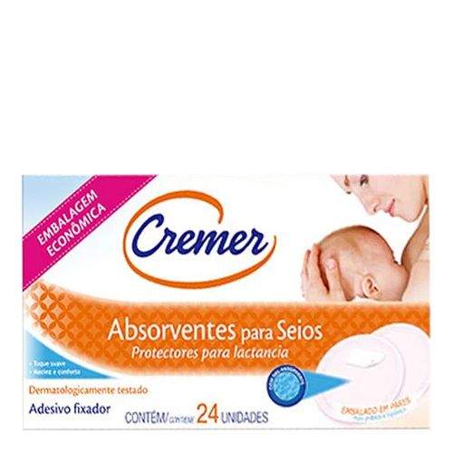 Absorvente para Seios Cremer 24 Unidades Absorvente para Seios Cremer 24 Unidades