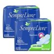 Absorvente Sempre Livre Normal Com Abas 2 Embalagens com 8 Absorventes Cada