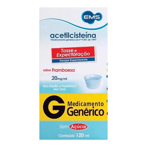 Expectorante Acetilcisteína 20Mg/Ml Genérico Ems 120Ml