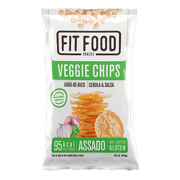 VeGGie Chips Fit Food Grão de Bico Cebola e Salsa 40g