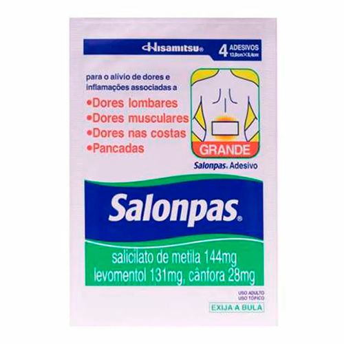 Adesivo-Salonpas-Grande-4-Unidades Adesivo-Salonpas-Grande-4-Unidades