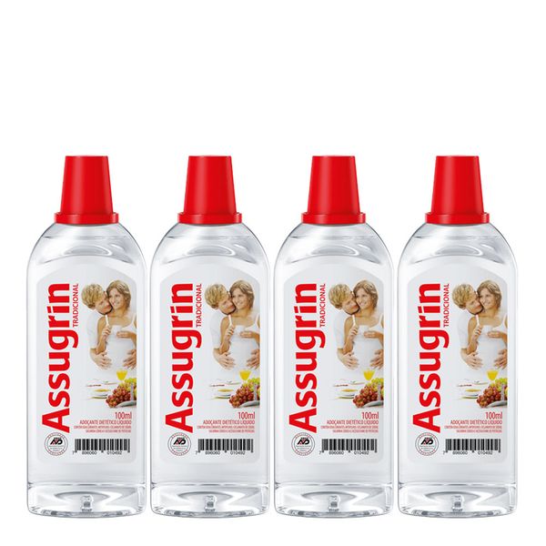 Adoçante Assugrin 100ml 4 Unidades