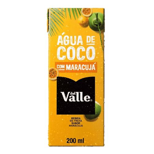 Água De Coco Com Maracuja Del Valle 200ml Água De Coco Com Maracuja Del Valle 200ml