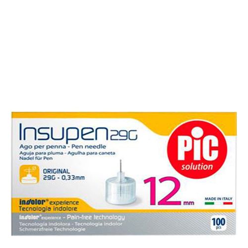 Agulha Insulina Insupen 12mm Sanofi-Aventis 100 Unidades Agulha Insulina Insupen 12mm Sanofi-Aventis 100 Unidades