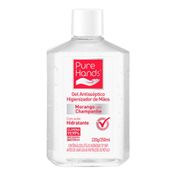 Álcool em Gel 70% Pure Hands Morango Antisséptico e Hidratante 250ml