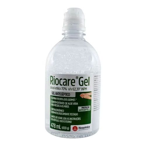 Álcool em Gel 70% Riocare Antisséptico 430g Álcool em Gel 70% Riocare Antisséptico 430g