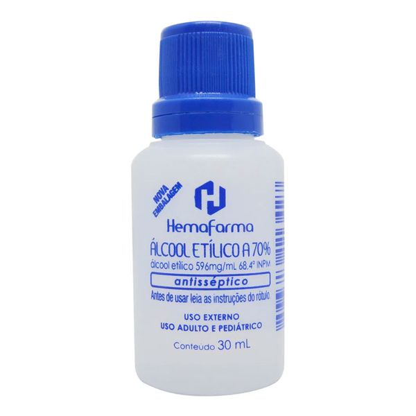 Álcool Líquido Etílico Hemafarma 30ml