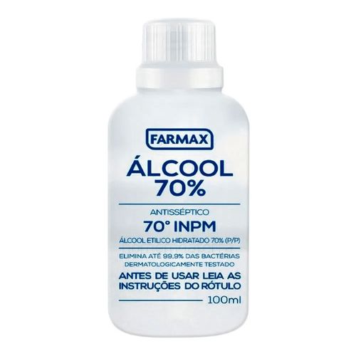 Álcool Líquido Farmax 70% 100ml Álcool Líquido Farmax 70% 100ml