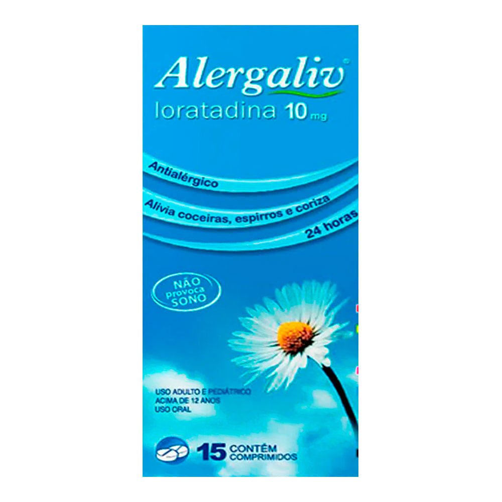 Antialérgico Alergaliv 10mg Legrand 15 Comprimidos