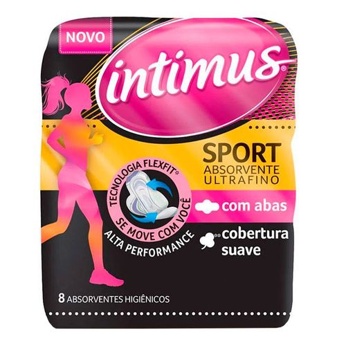 Absorvente Intimus Sport Suave Com Abas Ultrafino 8 Unidades Absorvente Intimus Sport Suave Com Abas Ultrafino 8 Unidades