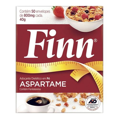 Adoçante em Pó Finn Aspartame 8g C/ 50 Envelopes Adoçante em Pó Finn Aspartame 8g C/ 50 Envelopes