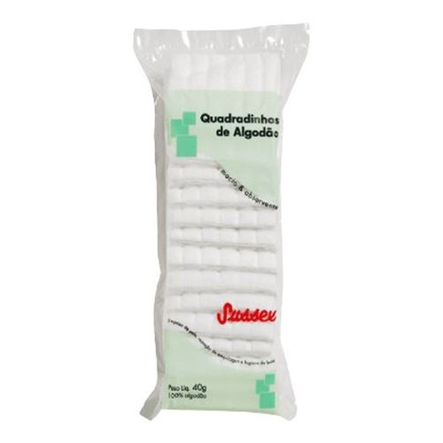 Algodões Sussex Quadrados 40g Algodões Sussex Quadrados 40g