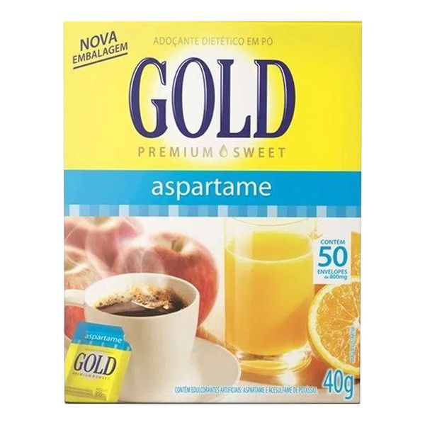 Adoçante em Pó Gold 50 Envelopes