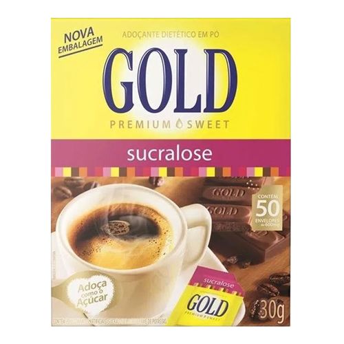 Adoçante Gold Sucralose em Pó 50 Envelópes Adoçante Gold Sucralose em Pó 50 Envelópes
