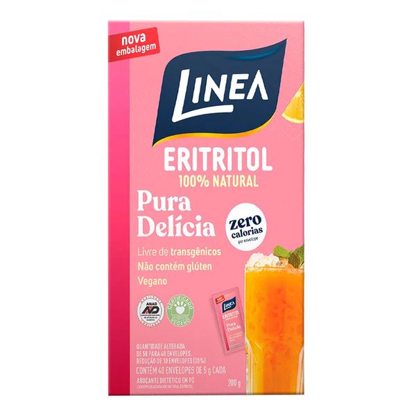Adoçante Linea Eritritol Pó 5g 50 Envelopes