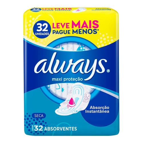 497444---Absorvente-Always-Maxi-Protecao-Seca-com-Abas-32-Unidades-1 497444---Absorvente-Always-Maxi-Protecao-Seca-com-Abas-32-Unidades-1