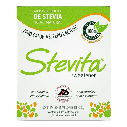 Adoçante Stevita Pó 50 Envelopes 0,8g Adoçante Stevita Pó 50 Envelopes 0,8g