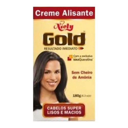 Creme Alisante Niely Gold 180g Creme Alisante Niely Gold 180g