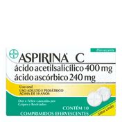 Analgésico Aspirina C 400mg 10 Comprimidos
