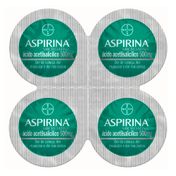 Analgésico Aspirina Microativa 500mg Bayer 4 Comprimidos