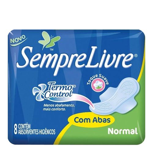 Absorvente Sempre Livre Normal com abas 8 Unidades Absorvente Sempre Livre Normal com abas 8 Unidades