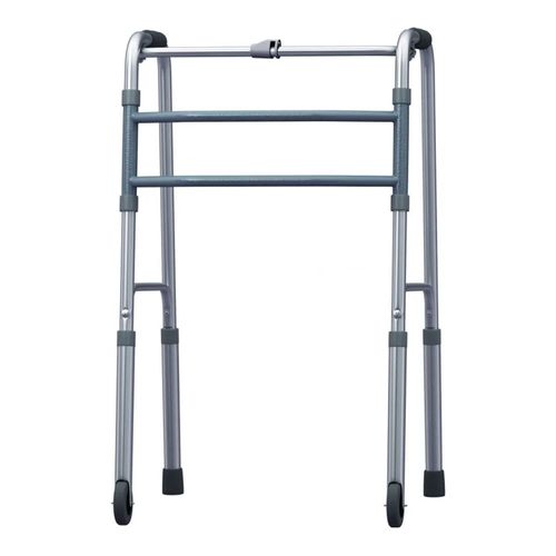 Andador Fixo Dobravel De Aluminio Com Rodas Bc1520 Mercur Andador Fixo Dobravel De Aluminio Com Rodas Bc1520 Mercur