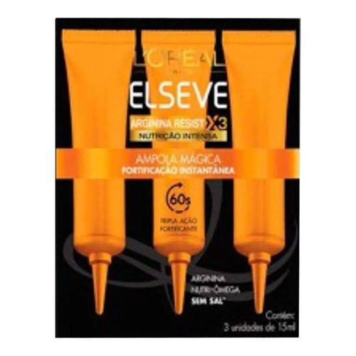Ampola De Tratamento Elseve Mágica Arginina c/3 Ampola De Tratamento Elseve Mágica Arginina c/3