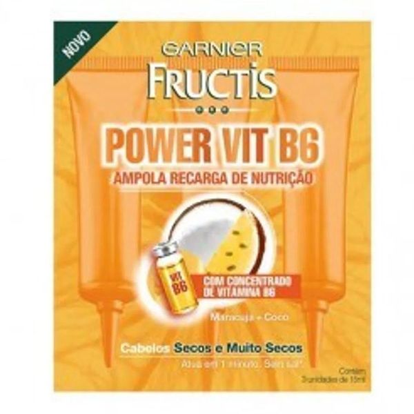 Ampola Fructis Recarga De Nutrição Vitaminada C/3
