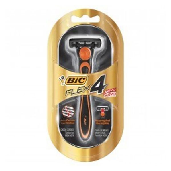 Aparelho de Barbear Bic Flex 4 Dourado
