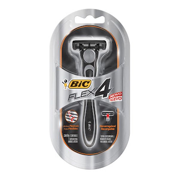 Aparelho de Barbear Bic Flex 4 Prata