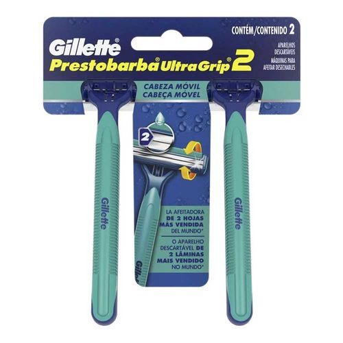 Aparelho de Barbear Gillette Prestobarba Ultragrip - 2 Unidades Aparelho de Barbear Gillette Prestobarba Ultragrip - 2 Unidades