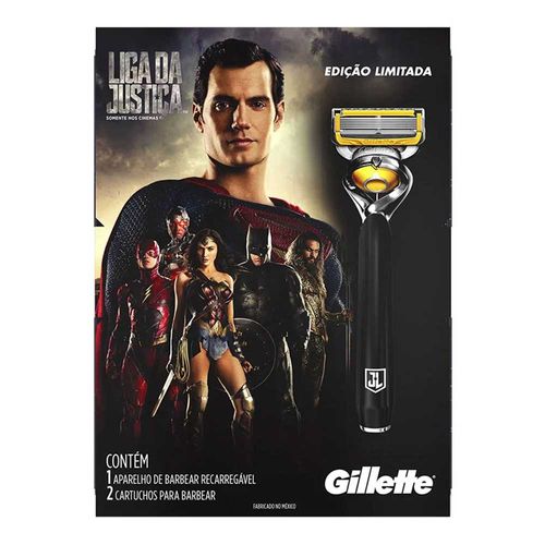 Aparelho de Barbear Gillette Proshield Liga da Justiça + 2 Cargas Aparelho de Barbear Gillette Proshield Liga da Justiça + 2 Cargas