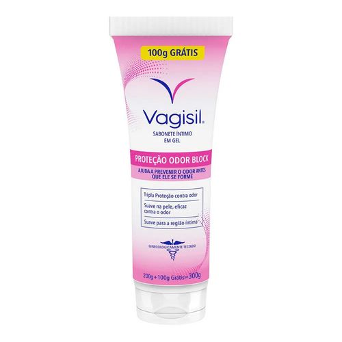 Sabonete Líquido Íntimo Feminino Vagisil Odor Block 300ml Sabonete Líquido Íntimo Feminino Vagisil Odor Block 300ml