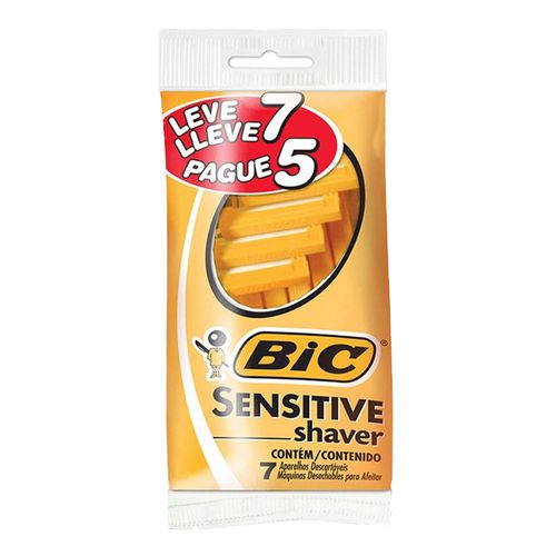 Aparelho-de-Barbear-Bic-Sensitive-7-Unidades Aparelho-de-Barbear-Bic-Sensitive-7-Unidades