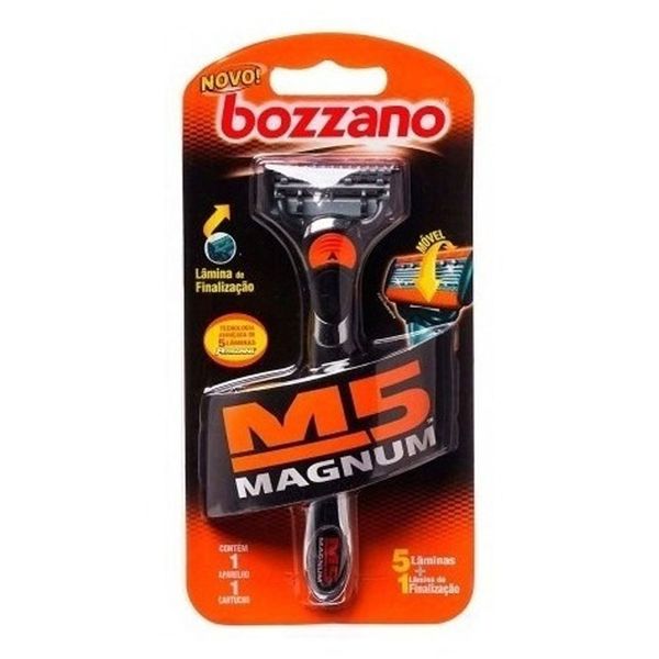 Aparelho de Barbear Bozzano Magnum 5 Lâminas