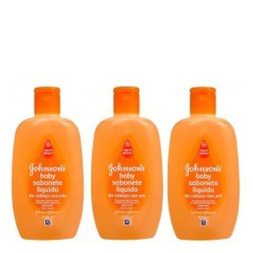 Sabonete Líquido Johnson's Baby Glicerinado da Cabeça aos Pés 200ml 3 Unidades Sabonete Líquido Johnson's Baby Glicerinado da Cabeça aos Pés 200ml 3 Unidades