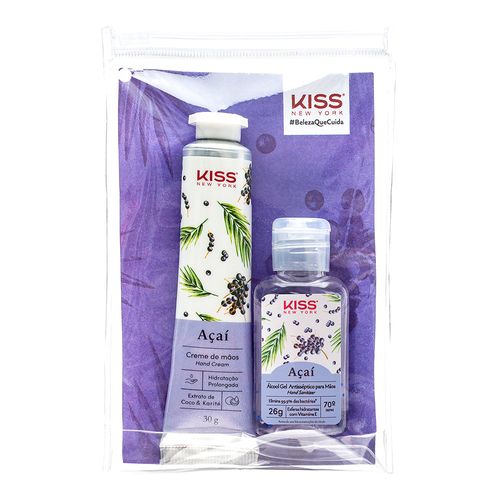 765902---Kit-Creme-para-Maos-Kiss-New-York-Acai-30g---Alcool-Gel-Acai-26g-1