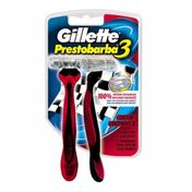 Aparelho de Barbear Gillette Prestobarba 3 Fast Shave Extra Suave- c/2 unidades
