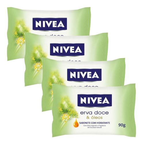 Sabonete Nivea Erva Doce 90g C/ 4 Unidades