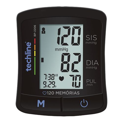 Aparelho de Pressão Digital de Braço Techline BP-1209 Aparelho de Pressão Digital de Braço Techline BP-1209