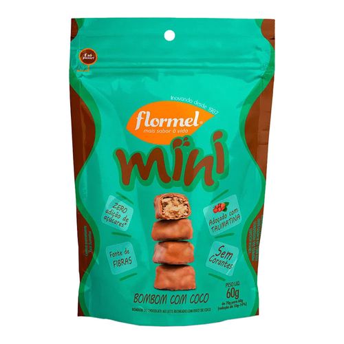 Chocolate Flormel Mini Bombom Coco 60g Chocolate Flormel Mini Bombom Coco 60g