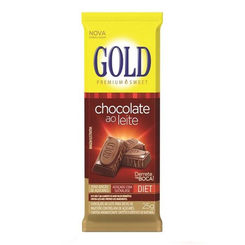Chocolate Gold Diet ao Leite 25g