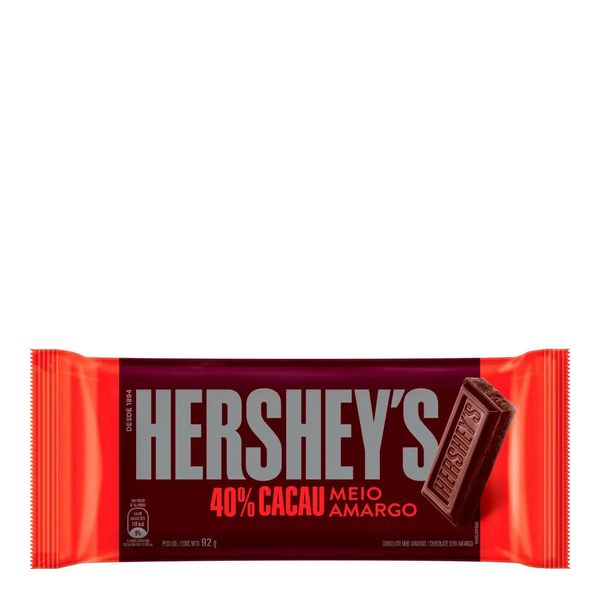 Chocolate Hersheys Meio Amargo 40% 90g