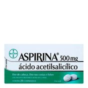 Aspirina 500mg Bayer 20 comprimidos