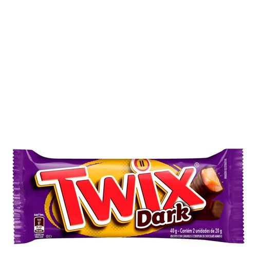 Chocolate Twix Dark Caramelo 40g Chocolate Twix Dark Caramelo 40g