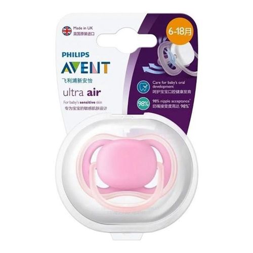 Chupeta Avent Ultra Air Rosa 6 A 18 Meses