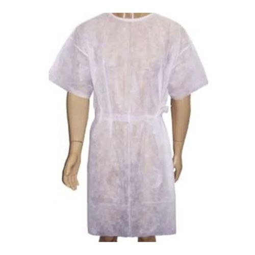 Avental Manga Curta Branco Anadona Avental Manga Curta Branco Anadona