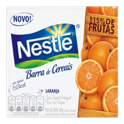 Barra de Cereal Nestlé Laranja 3 Unidades Barra de Cereal Nestlé Laranja 3 Unidades
